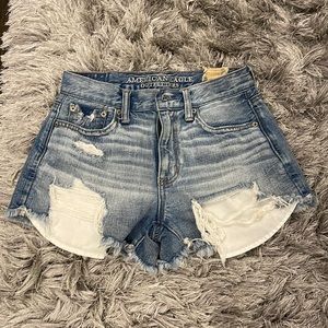 American Eagle Vintage High Rise Festival Denim Shorts